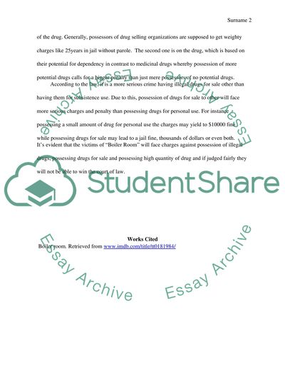 Boiler Room from legal perspective