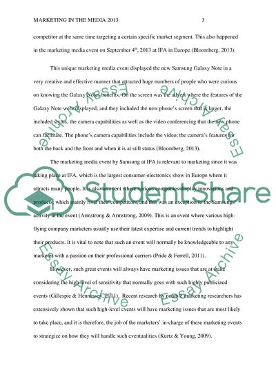 Marketing in the Media 2013 - Samsung Galaxy Note 3