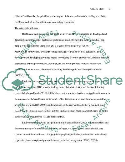 Managing Chhanges During Clinical Staff Shortages