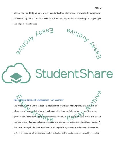 International Financial Management