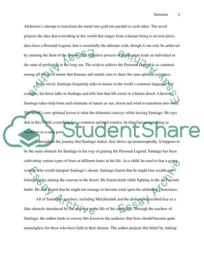 The Alchemist by: Paulo Coelho