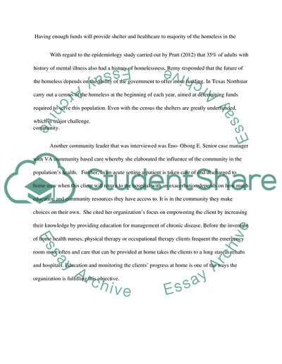 Identifying the Health Needs in the Community