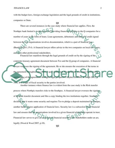 Financial Law in a Variety of States