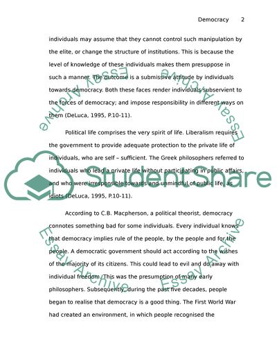 Apathy and Contemporary Democracy