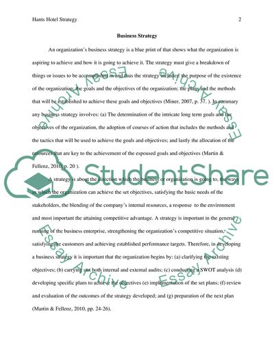 Hants Hotel Strategy