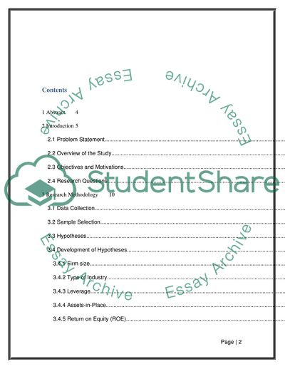 The Impact of Firm Specific Characteristics on Voluntary Disclosure in Corporate Annual Reports