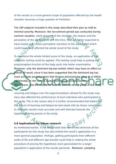 Reposition sense in the knee joint in individuals with and without low back pain