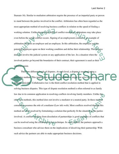 Alternative Dispute Resolution