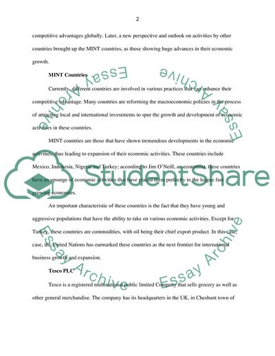 Iinternational Business Porters Diamond Analysis of the Mexican Business Environment