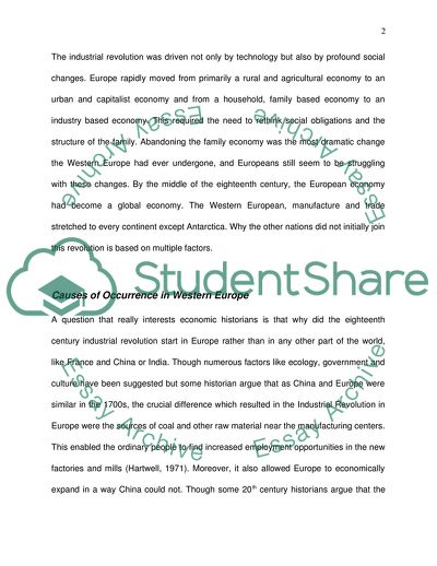 Western Europe Was First to Industrialize because of Luck