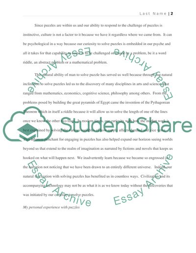 Meaning of Puzzles in our Lives by Marcel Danesi