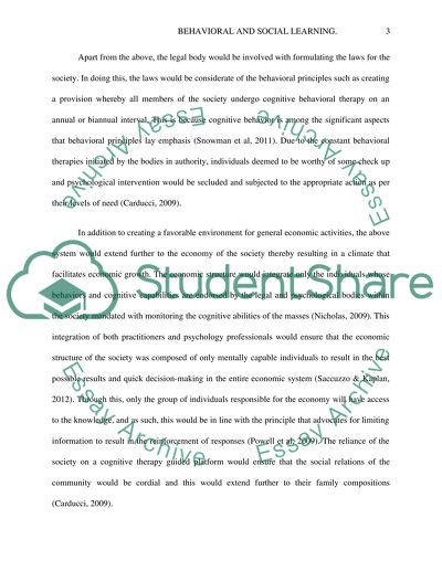 Behaviorism and social learning