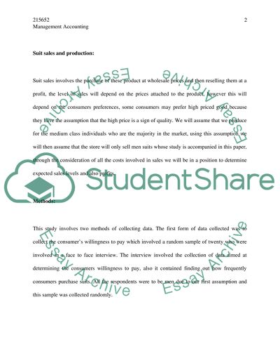 Suit Sales and Production in UK