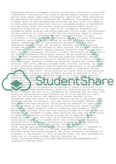 Sustainable Business Development