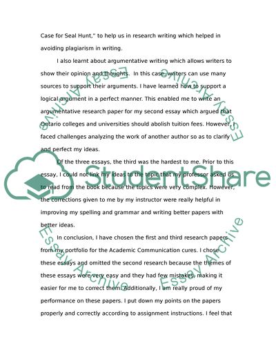 The course Academic Communication in the English language