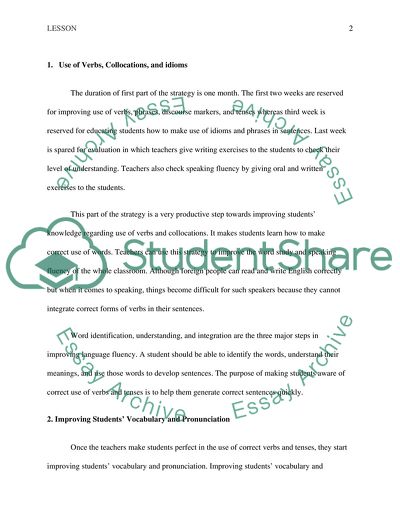 English Language Fluency of the Students in an Appropriate Manner