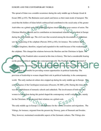 Europe in the Contemporary World