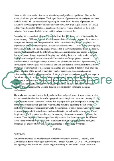 Configural Properties of Colour