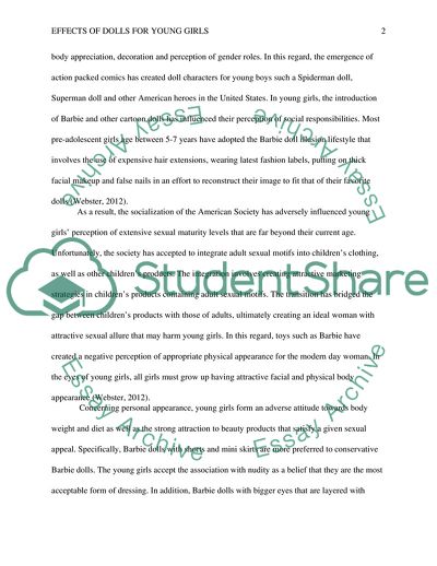 Effects of Dolls for Young Girls