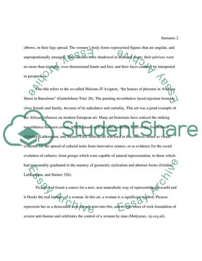 Picassos Les Demoiselles DAvignon and de Koonings Woman