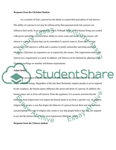 The Concept of Self-Interest