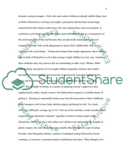 Are eating disorders directly connected to the media