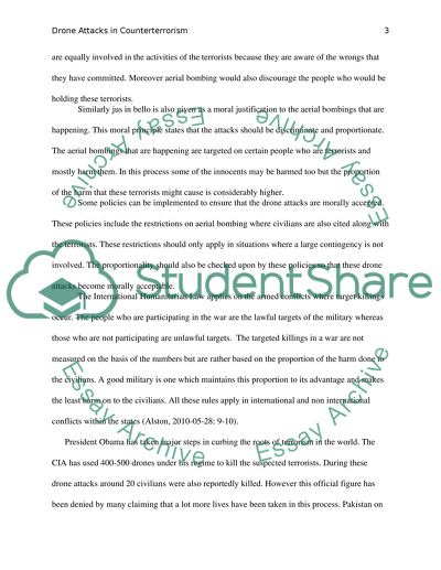 Drone Attacks in Counterterrorism