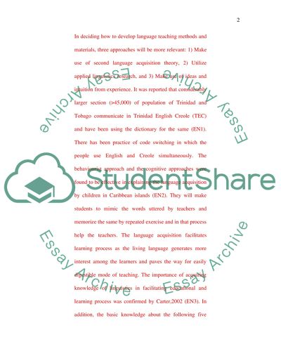 Theories of Language Acquisition