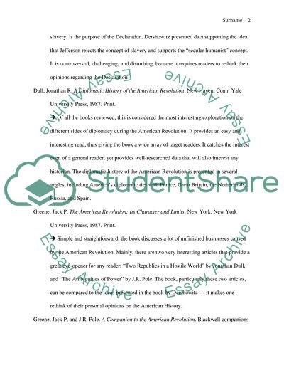 The US: From Independence to Revolution