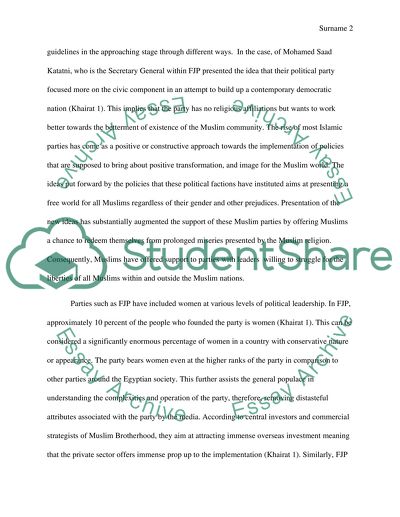 The Rise of Political Islam