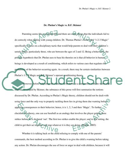 Dr. Phelans Magic vs. B.F. Skinner