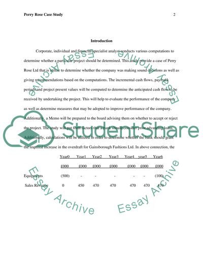 Analysis of Perry Rose Case