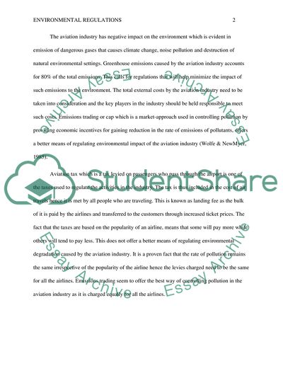 Environmental Regulations in the Aviation Industry