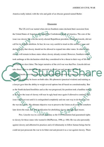 The American Civil War