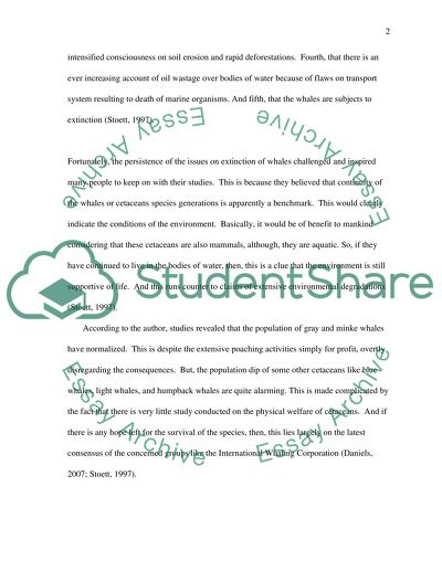 The Current Conservation Status of a Group of Marine Vertebrates