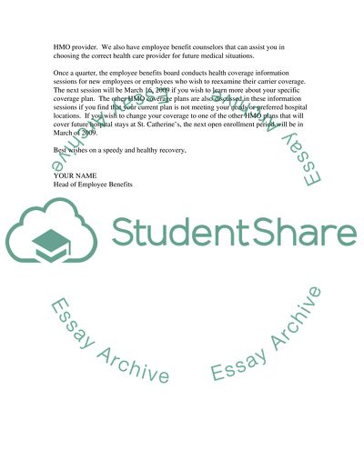 Negative Letter (Health-Insurance)