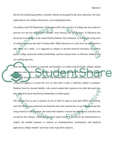 Students that Mixing Work and Study