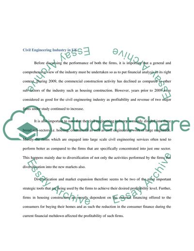 The Financial Analysis of Balfour Beatty Plc and AMEC Plc
