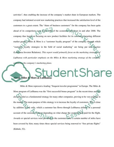 Miles & More and Lufthansa Airlines