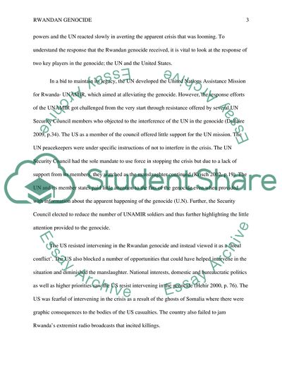 The Rwandan genocide: Principles of Solidarism and Culture-Relativism