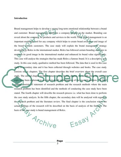 Brand Management for Rolex