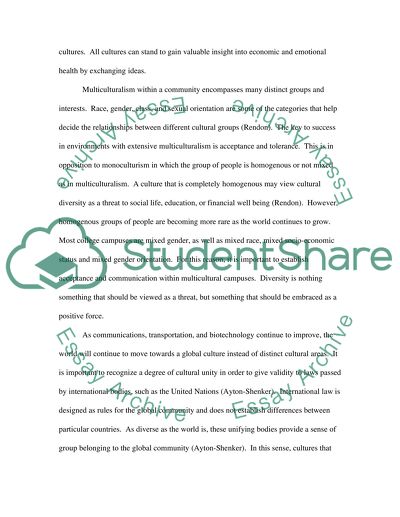 The importance of cultural diversity in ones life