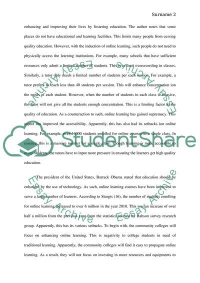 Whether Colleges and Universities Should Continue to Increase the Proportion of Online Courses