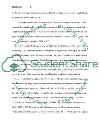 Implied Terms in Tort Law