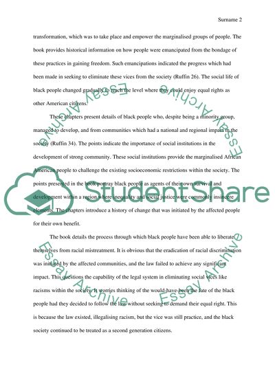 African American Studies Paper