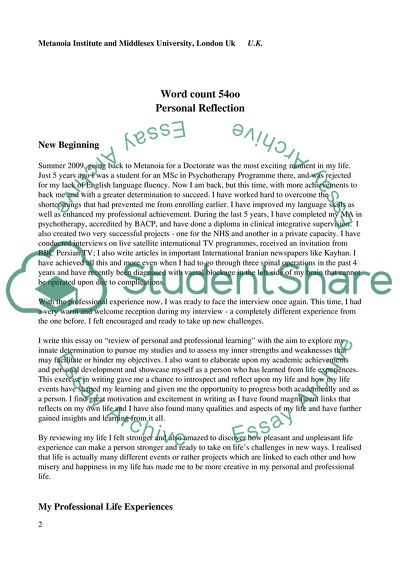 Personal and Professional Learning