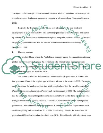 Product Sales Plan for iPhone