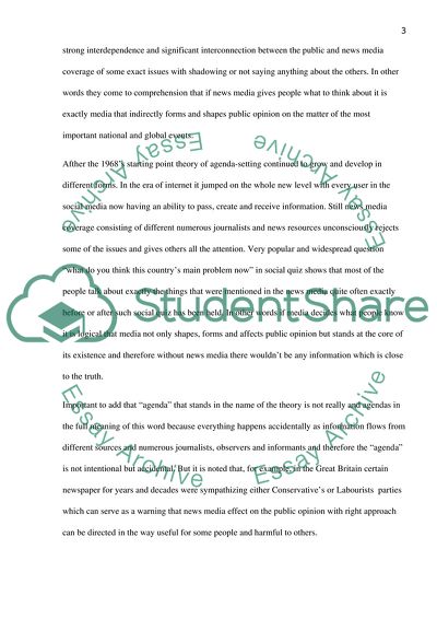 Theory of Agenda-Setting