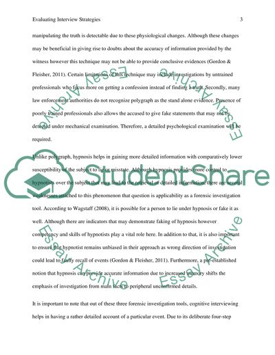 Evaluating Interview Strategies