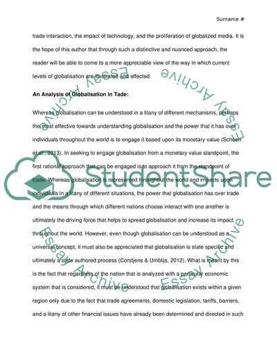 Is Globalisation a State-Authored Process